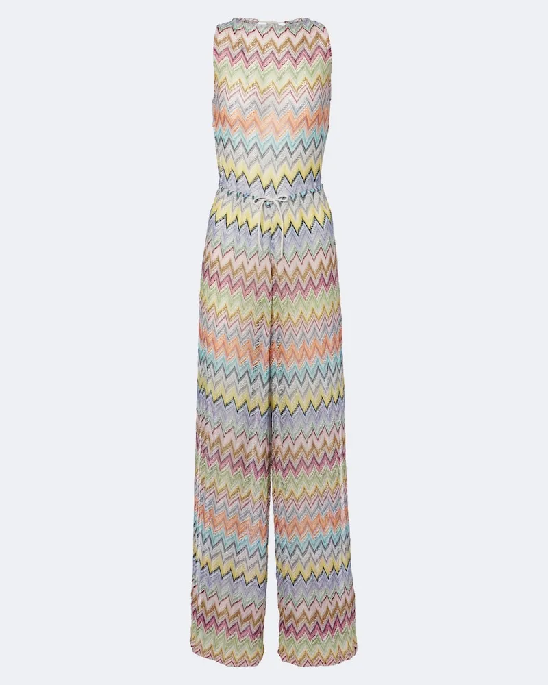 Missoni Jumpsuit in lamé a zig zag Multicolore