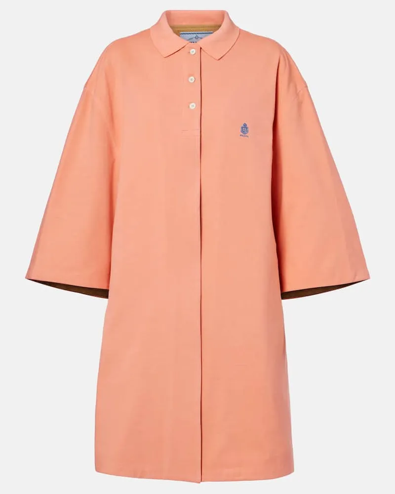 Prada Cappotto in piquÃ© di cotone Arancione