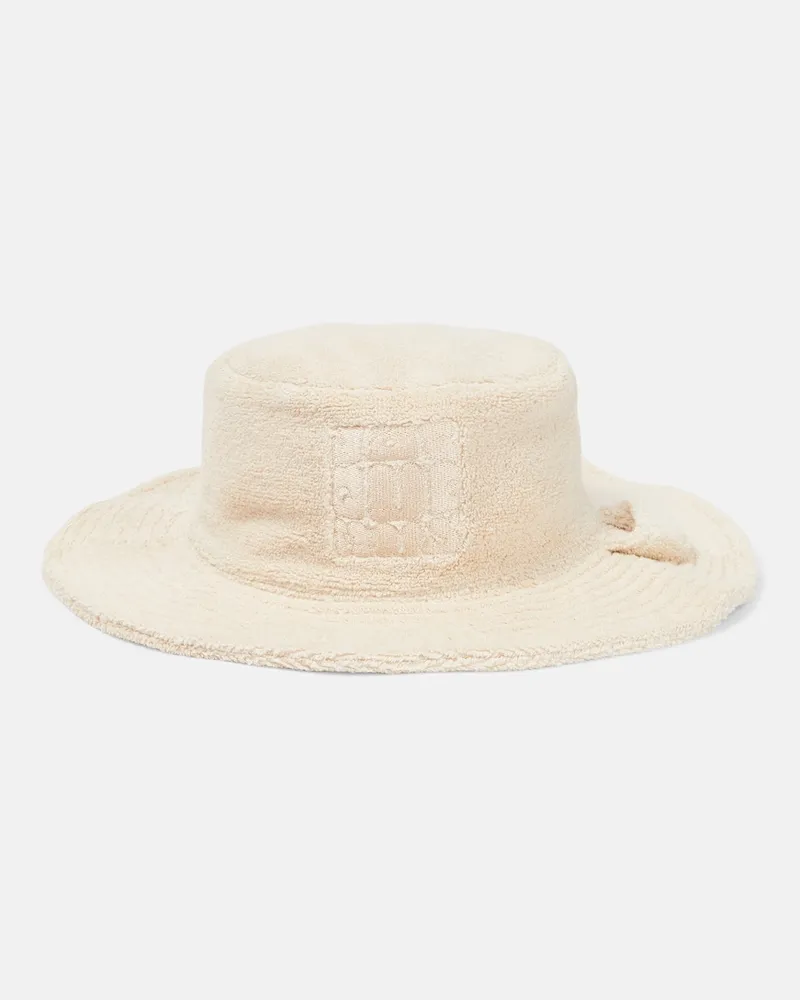 Jacquemus Cappello Le Bob Banho in spugna Beige