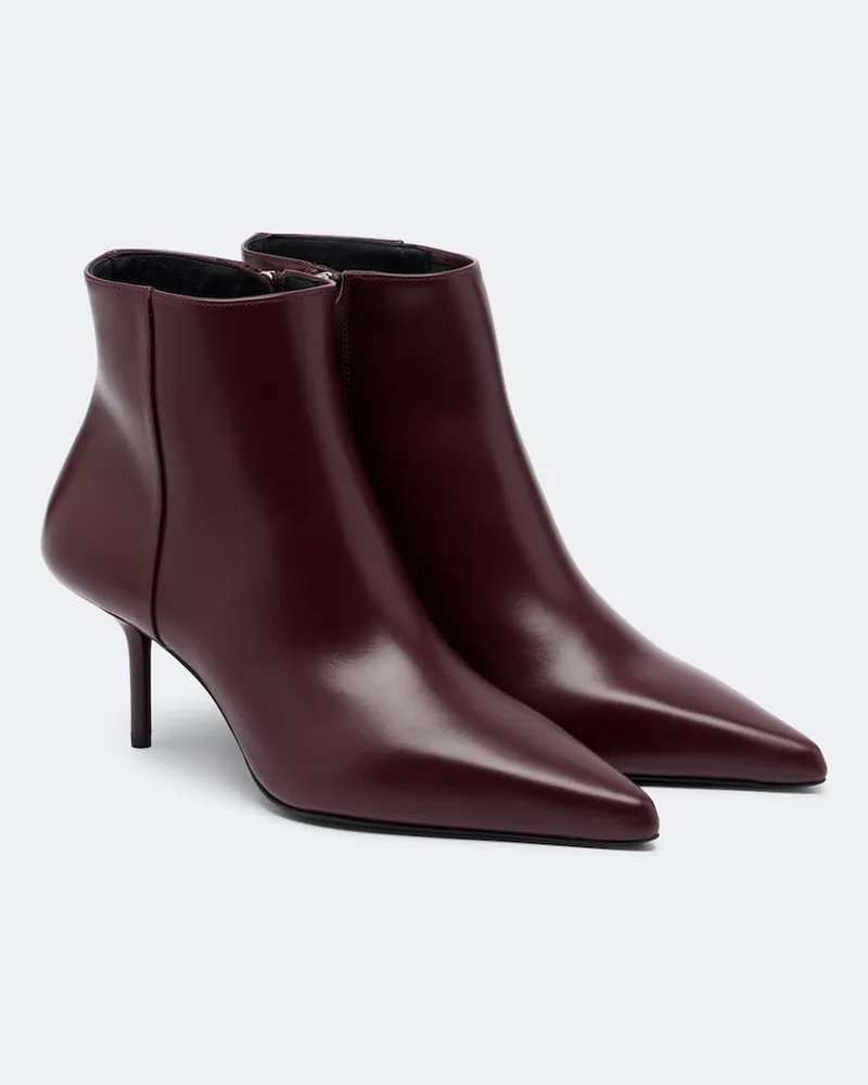 Max Mara Stivaletti in pelle Borgogna