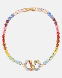 Valentino Garavani Bracciale Rainbow con cristalli Multicolore