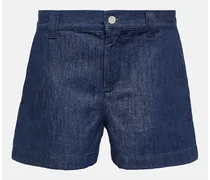 Gucci Shorts di jeans Horsebit Blu