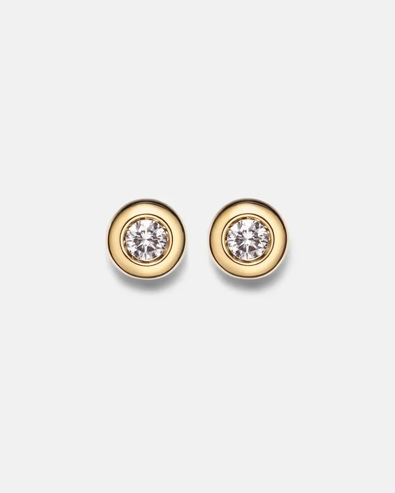 David Yurman Orecchini Pavé in oro 18kt con diamanti Oro