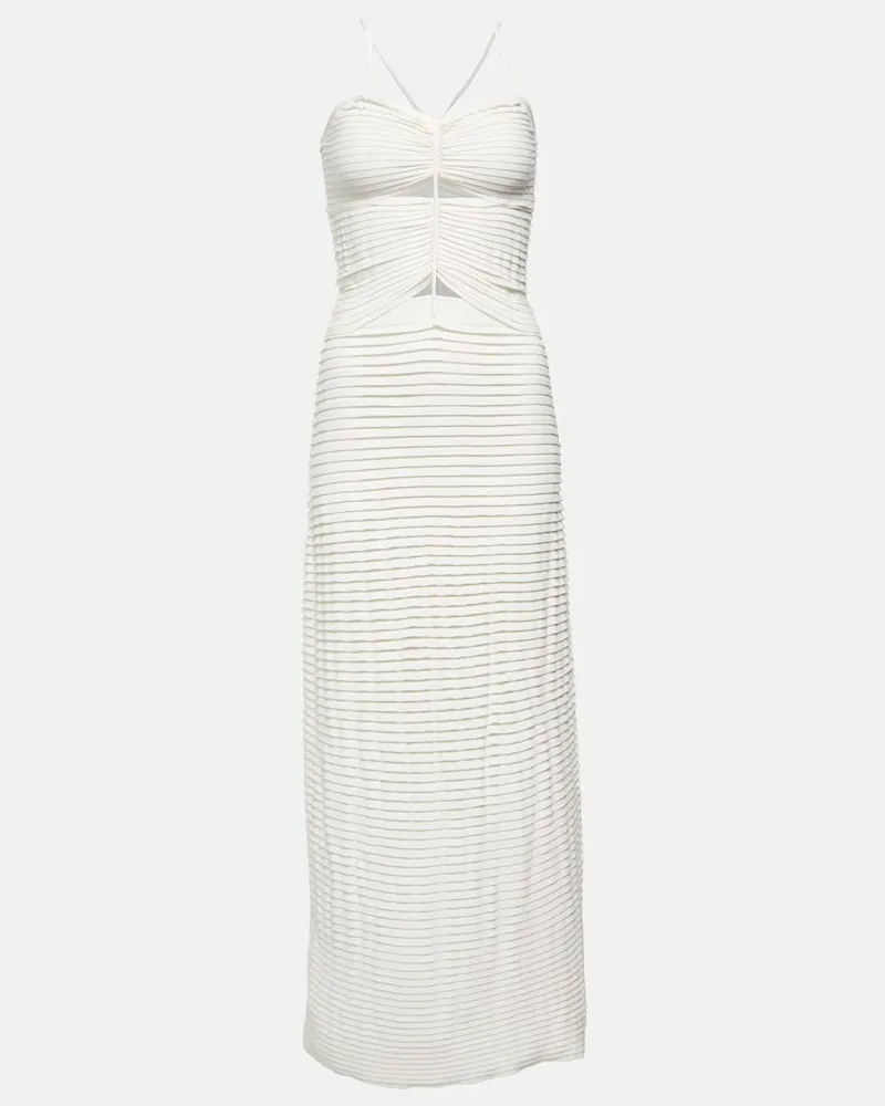 Altuzarra Abito midi Suberi con cut-out Bianco