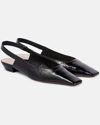 KHAITE Ballerine slingback Colin in pelle Nero