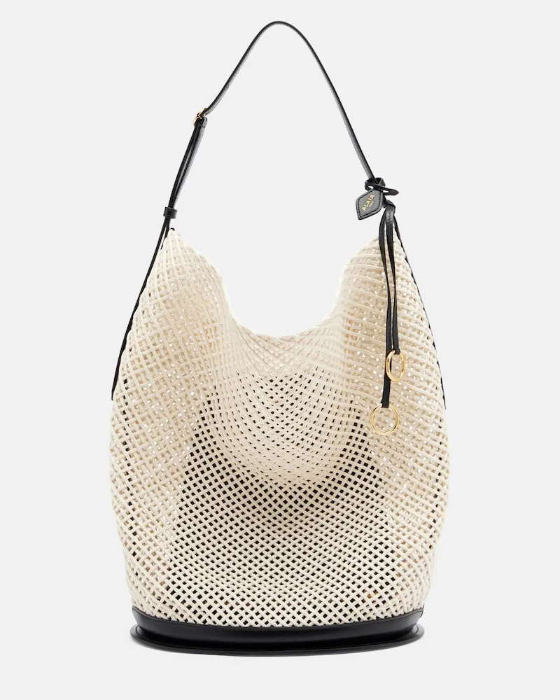 Alaïa AlaÃ¯a Borsa a secchiello Hip Large con pelle Beige