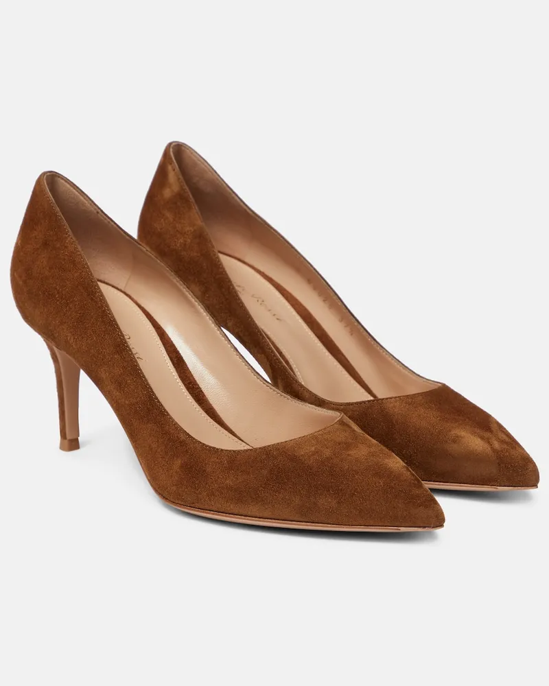 Gianvito Rossi Pumps Gianvito 70 in suede Marrone