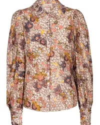 Ulla Johnson Blusa Circe a stampa in misto cotone Multicolore