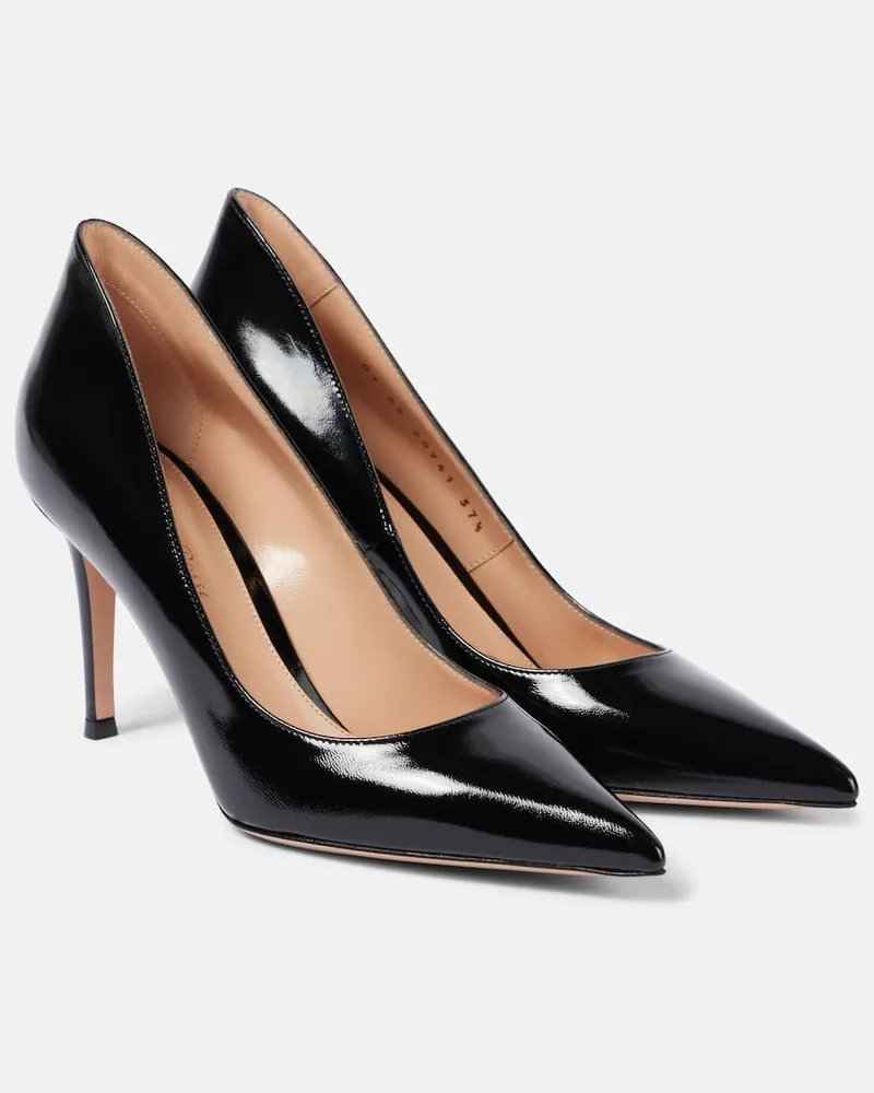 Gianvito Rossi Pumps Ellipsis 85 in vernice Nero