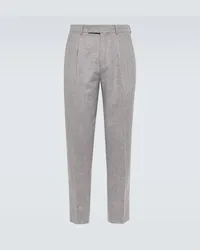 Ermenegildo Zegna Pantaloni regular in lana Grigio