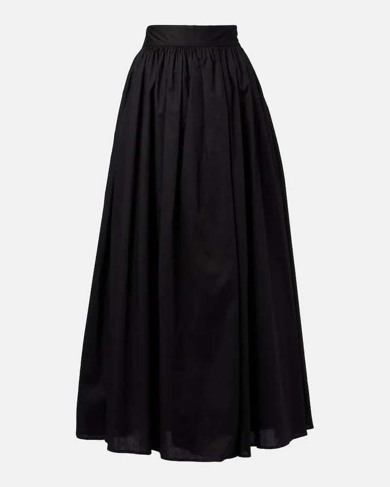 Adriana Degreas Gonna lunga in cotone Nero