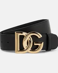 Dolce & Gabbana Cintura DG in pelle Nero