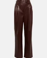 FRANKIE Shop Pantaloni Pernille in similpelle Nero