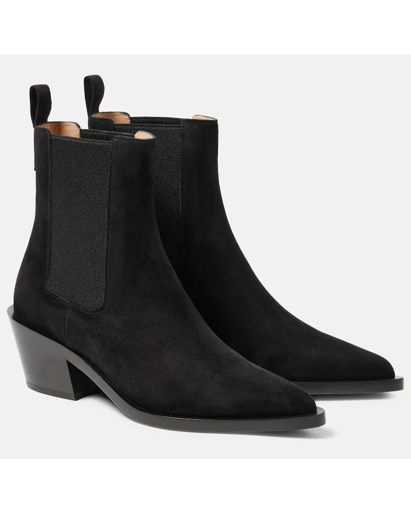Gianvito Rossi Stivaletti Wylie in suede Nero