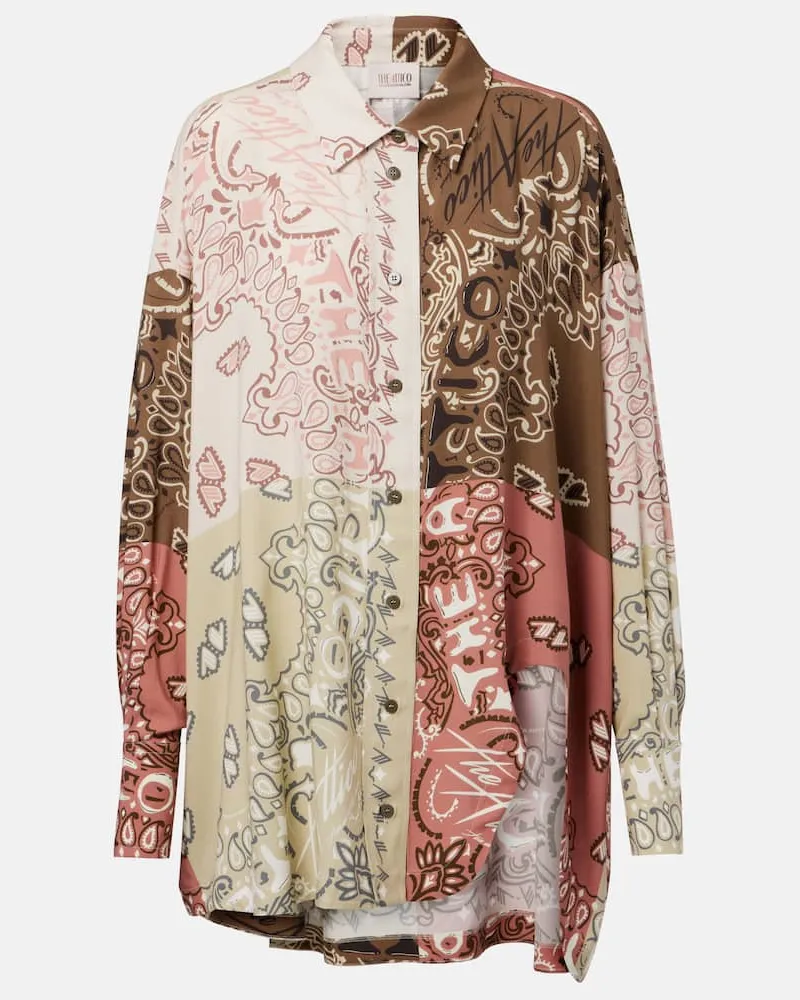 ATTICO Camicia oversize Bandana in mussola Multicolore