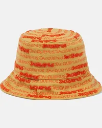 Jacquemus Cappello da pescatore Le bob Bordado Beige