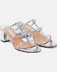 Aquazzura Sandali Tequila in PVC Argento