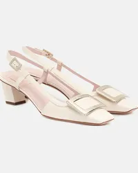 Roger Vivier Pumps slingback Belle Vivier 45 in pelle Bianco