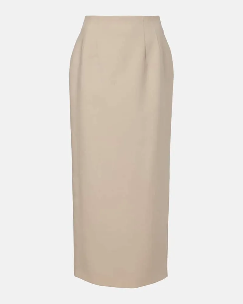 WARDROBE.NYC Gonna a tubino in lana Beige