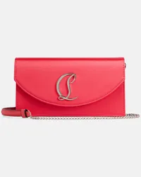 Christian Louboutin Clutch Loubi54 in raso Rosso