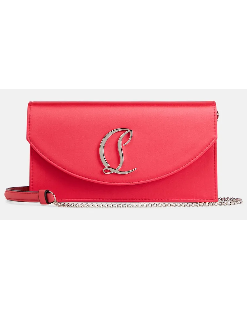 Christian Louboutin Clutch Loubi54 in raso Rosso