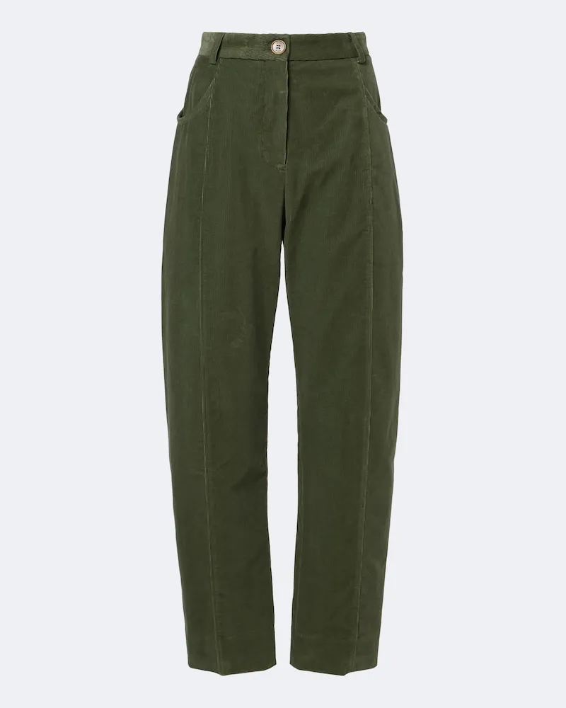 Blazé Milano Blazé Milano Pantaloni barrel Sorraia in velluto a coste Verde
