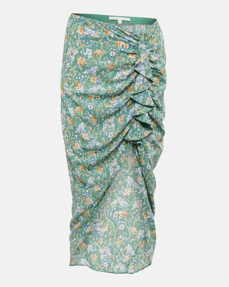 Veronica Beard Gonna midi Hazel con stampa Blu