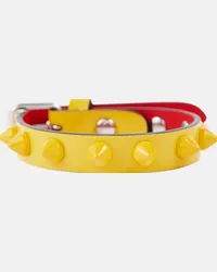 Christian Louboutin Bracciale Loubilink in pelle Giallo