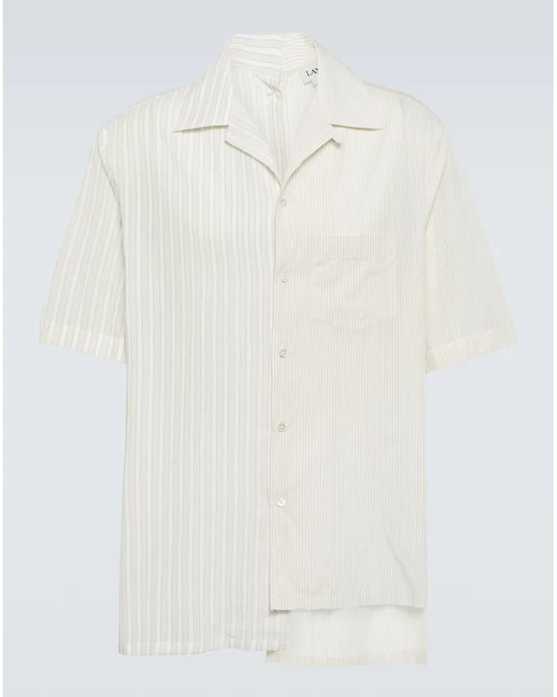 Lanvin Camicia in popeline di cotone Bianco