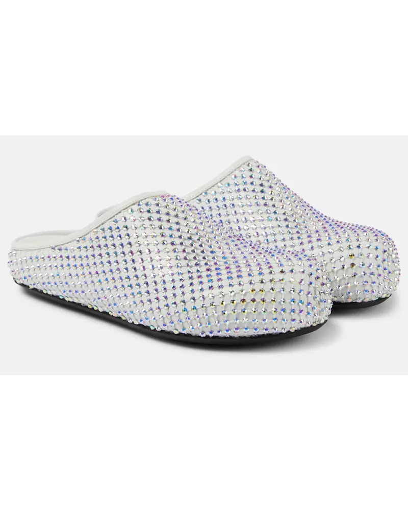 Marni Mules Fussbett in cavallino Bianco