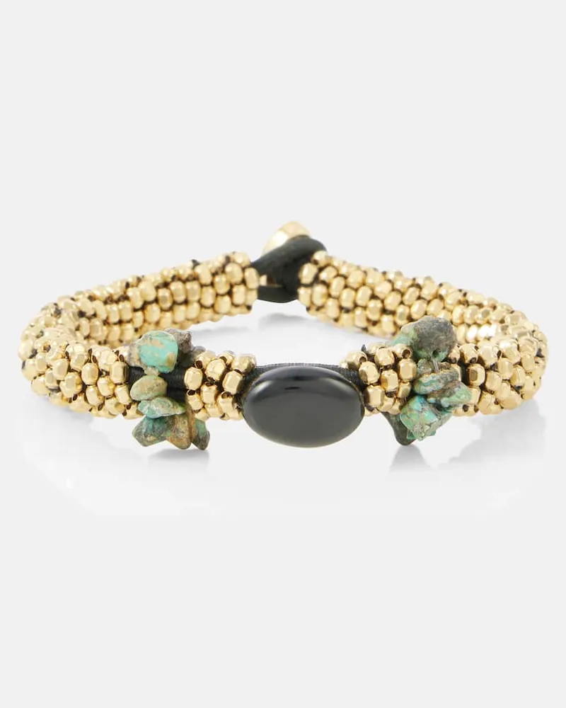 Isabel Marant Bracciale con pietre Oro