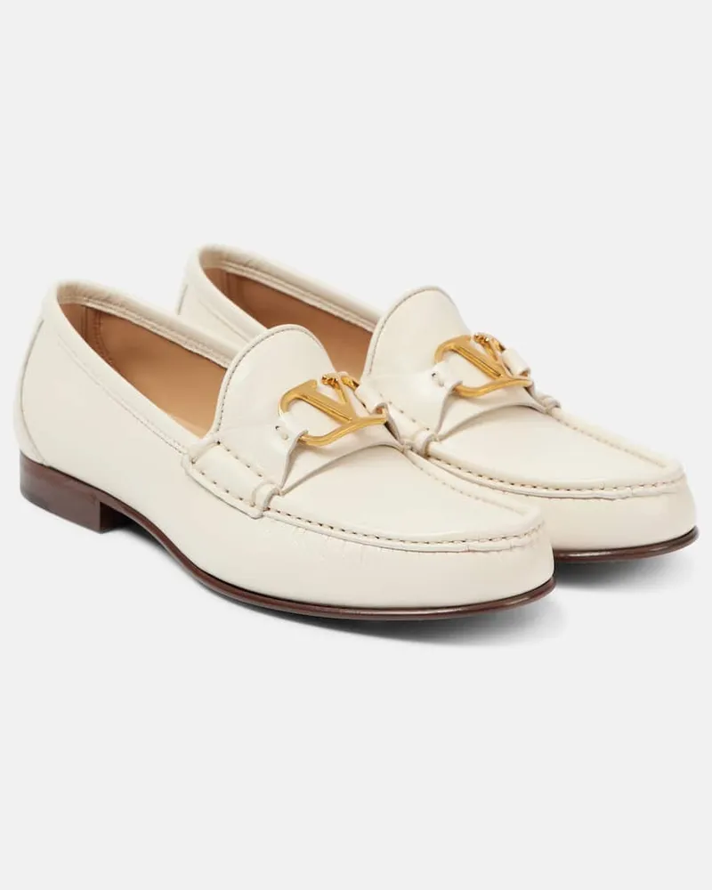 Valentino Garavani Mocassini VLogo Signature in pelle Bianco