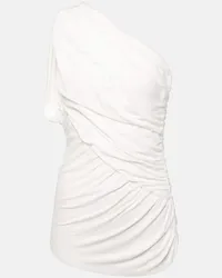 Rick Owens Top Lilies Amira in jersey drappeggiato Bianco