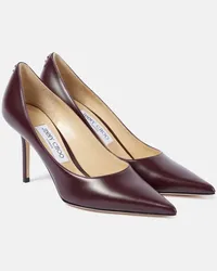 Jimmy Choo Pumps Love 85 in pelle con logo Rosso