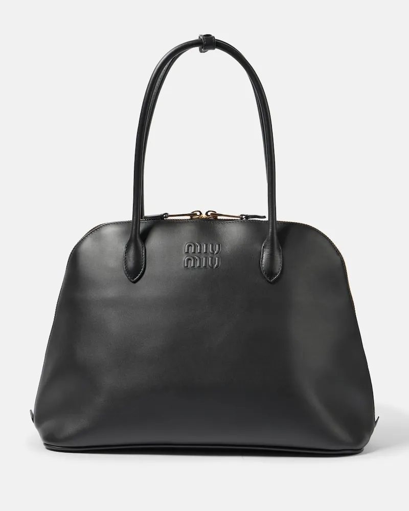Miu Miu Borsa a spalla Softy Small in pelle Nero