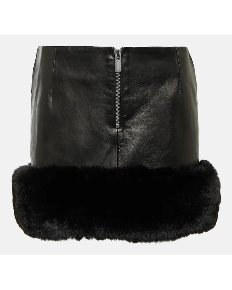 Magda Butrym Minigonna in pelle Nero