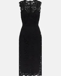 Dolce & Gabbana Abito midi in pizzo Nero