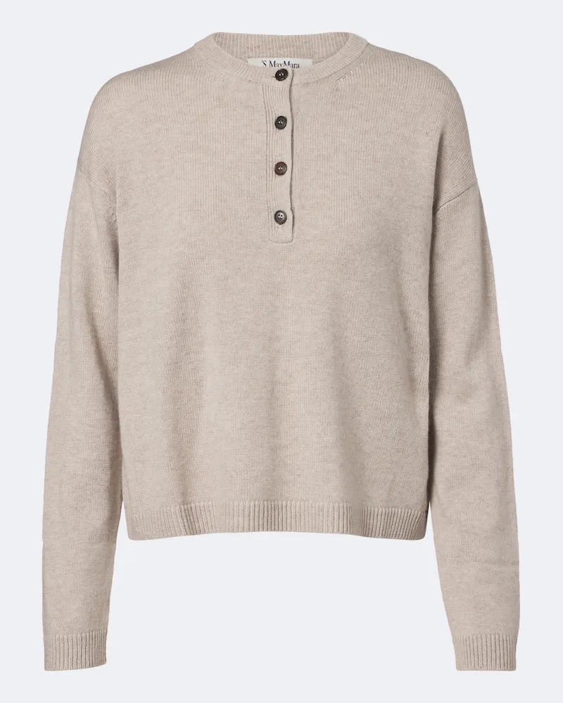 Max Mara Pullover in lana e cashmere Beige