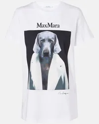 Max Mara T-shirt Cipria in jersey di cotone Bianco