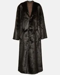 Balenciaga Cappotto in pelliccia sintetica Marrone