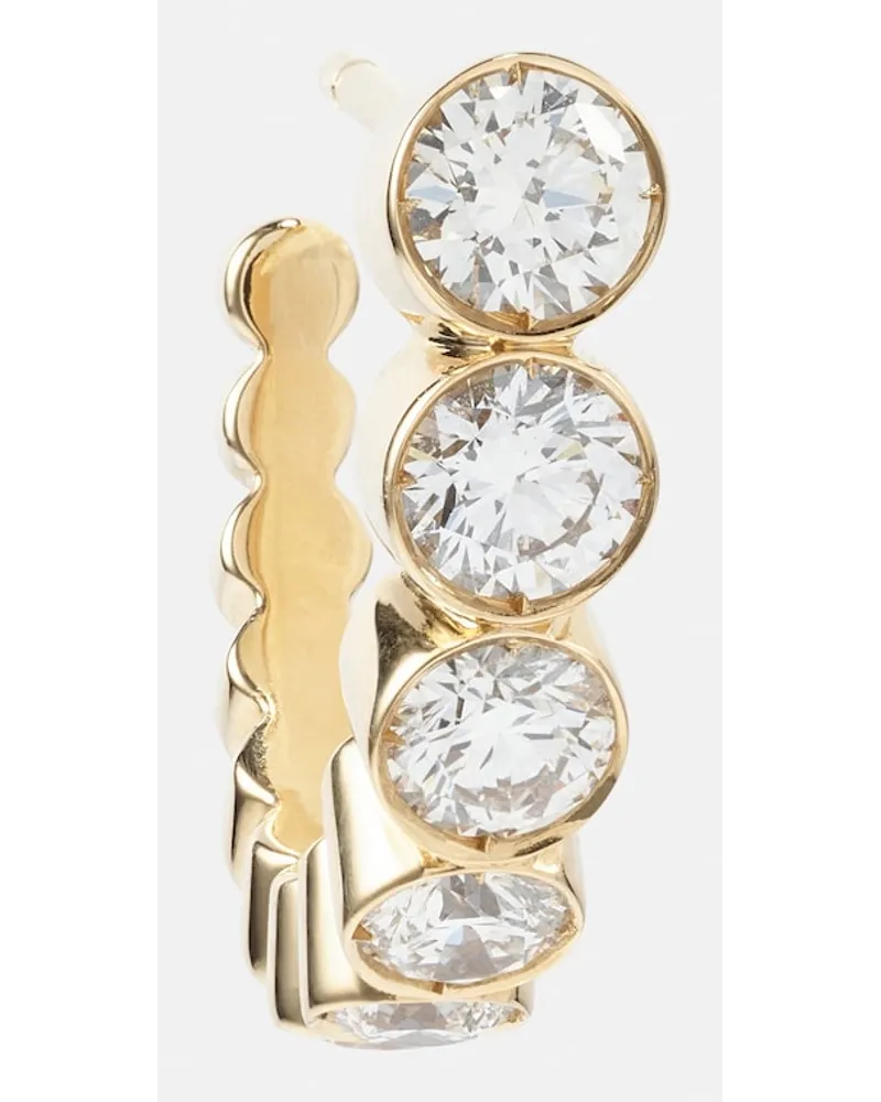 Sophie Bille Brahe Orecchino Singolo Boucle Ensemble in oro 18kt con diamanti Oro