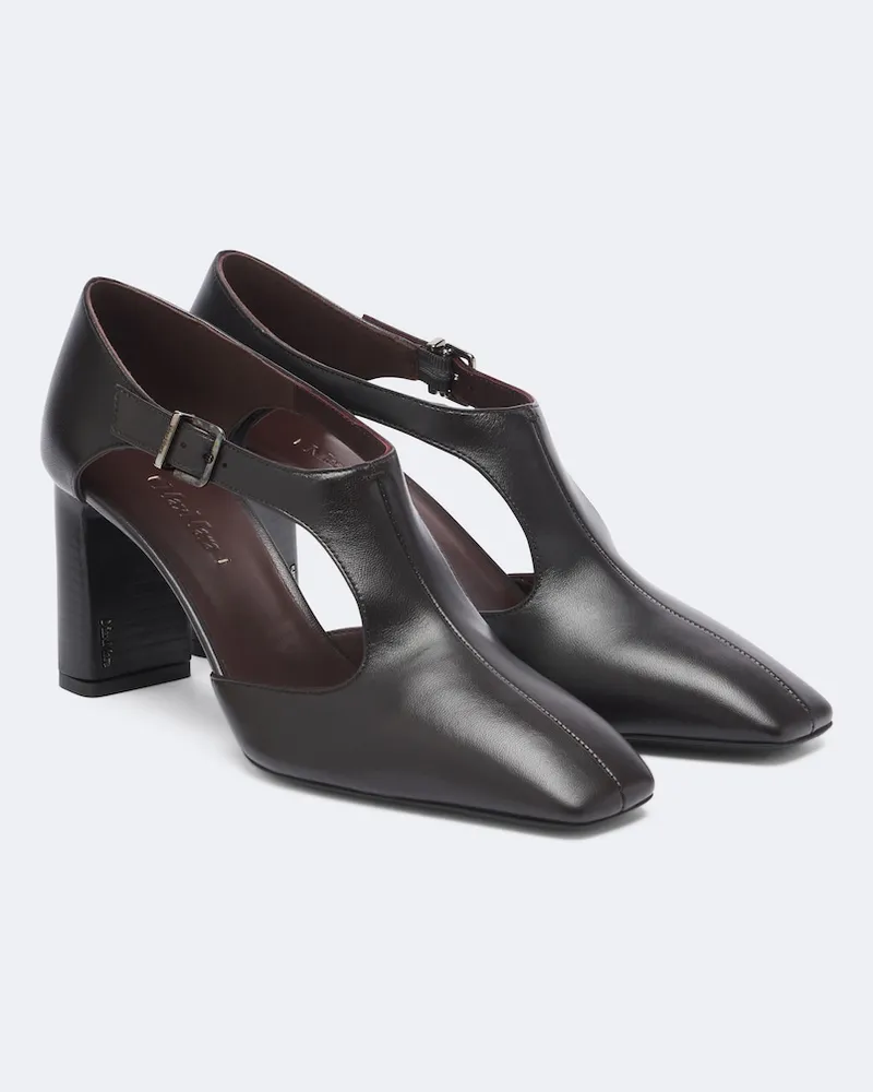 Max Mara Pumps Mary Jane in pelle Marrone