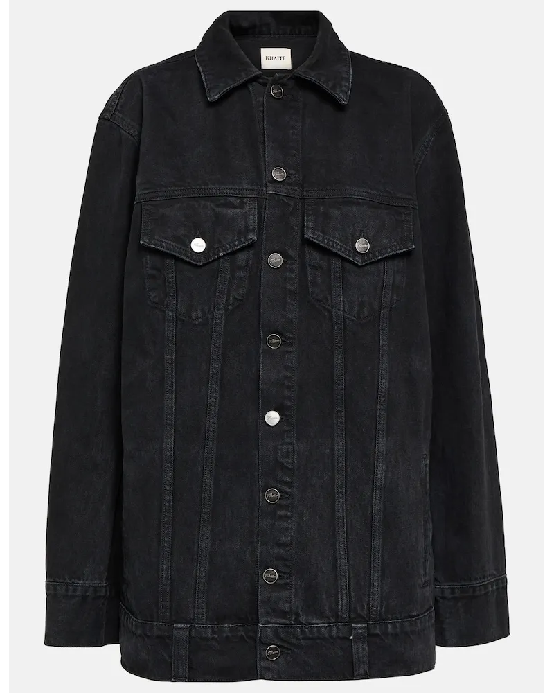 KHAITE Giacca di jeans in cotone Nero