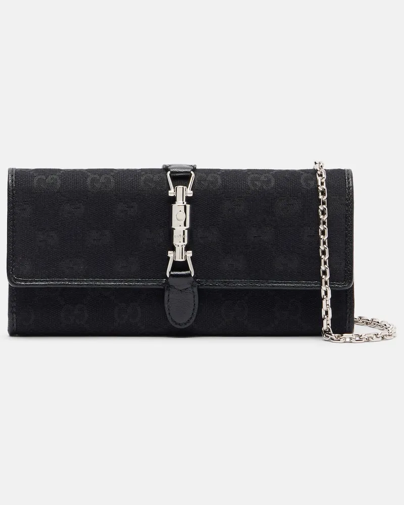 Gucci Clutch Gucci Jackie in canvas GG Nero