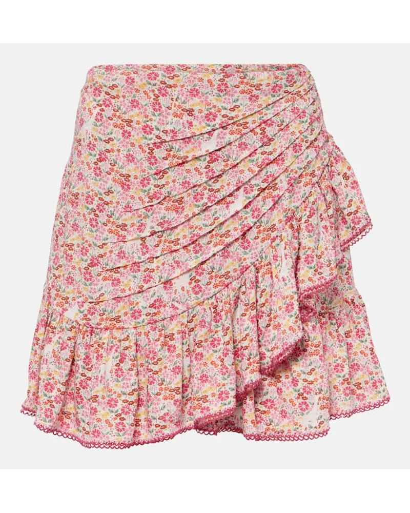 Poupette St Barth Minigonna Mabelle con stampa Rosa