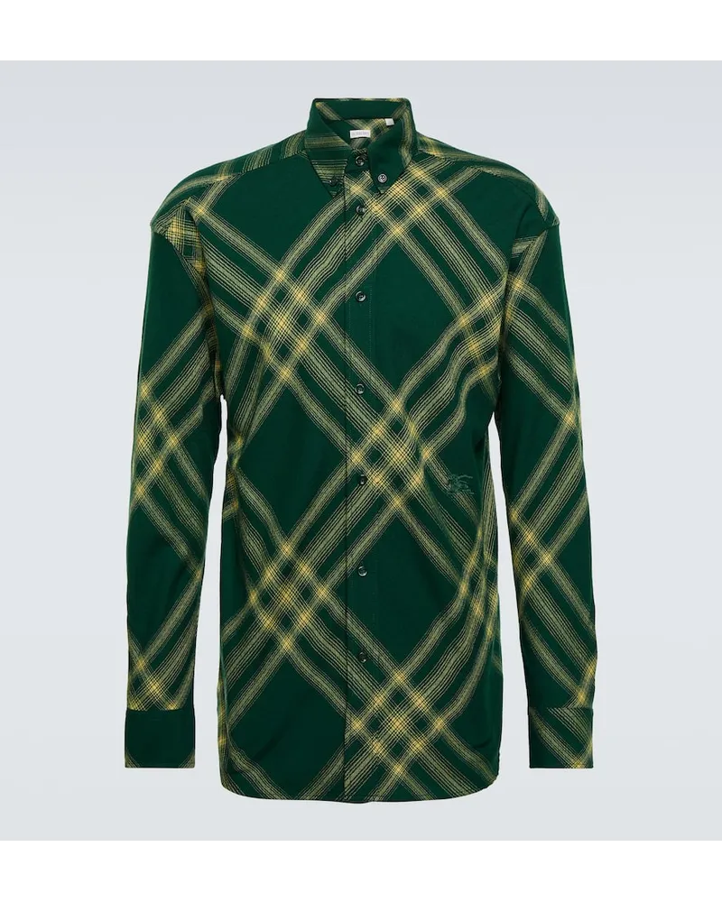 Burberry Camicia in lana Burberry Check Multicolore