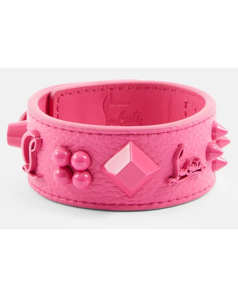 Christian Louboutin Bracciale Paloma in pelle Rosa