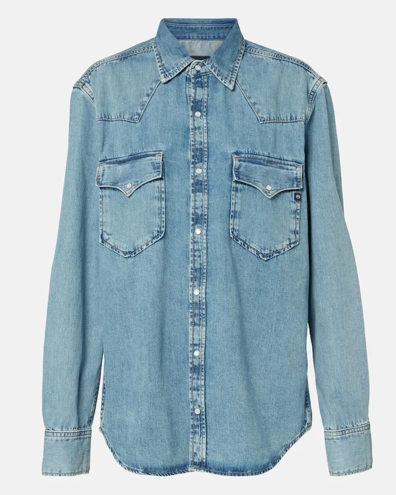 Adriano Goldschmied Camicia di jeans Cassis Blu
