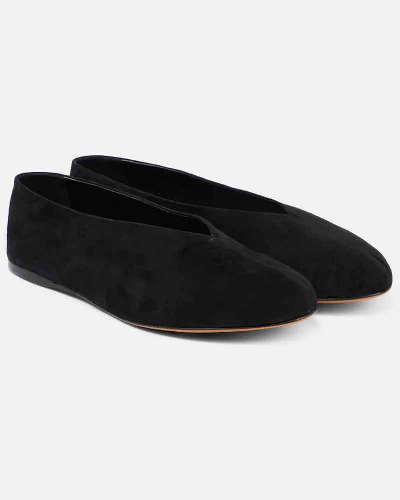 Proenza Schouler Ballerine Tee in suede Nero