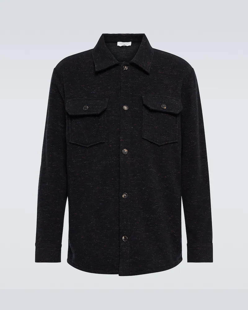 Gabriela Hearst Camicia Fargo in cashmere Blu